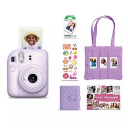 Brand New Fujifilm Instax Mini 12 Holiday Bundle Lilac Purple