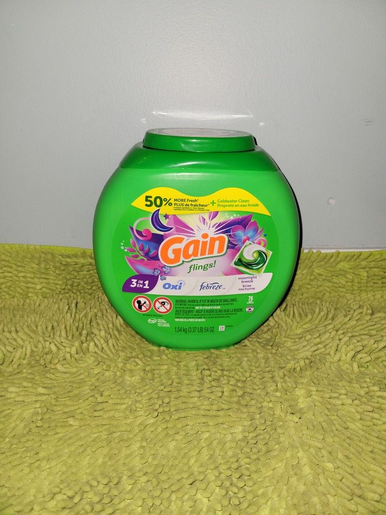 Gain 76pacs Moonlight Breeze, Oxi,febreze 3in1