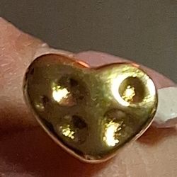 PANDORA AUTHENTIC BRAND NEW BIG HEARTS STUD EARRINGS 14 KT GOLD PLATED