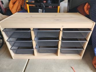 Ikea wood kids toy storage