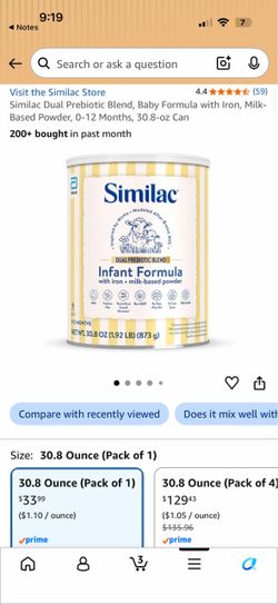 3x Similac Dual Prebiotic blend 30.8oz can (exp. Dec 2027)