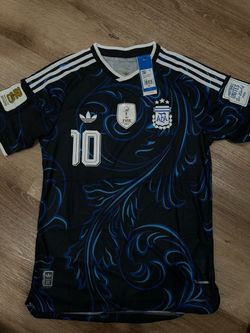 Argentina Jersey Away with World Cup patches