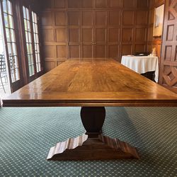 Antique Dining/conference Table And Chairs