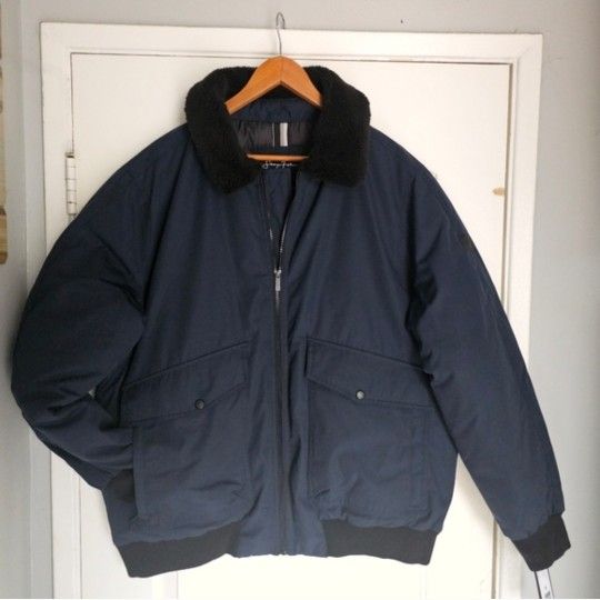 Men's Blue Bomber Sherpa XL Jacket Pilot