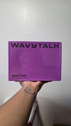 Wavytalk 5 in 1 Curling Wand Set with Thermal Brus