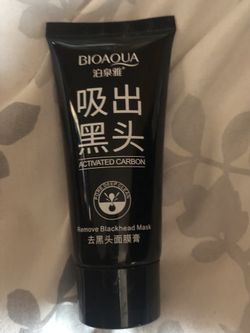 Bio aqua activated carbon black face mask