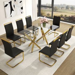 Dining table with 8 chairs
