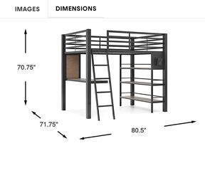 Rooms to go bunk bed with desk