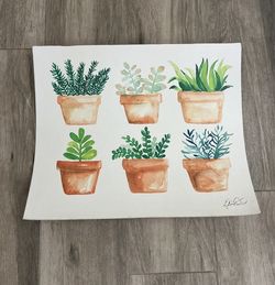 Potted Plant Painting