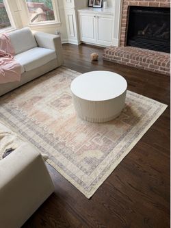 9x6 indoor West Elm “bohemian” style wool rug