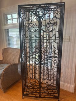 Wrought Iron Wine Rack
