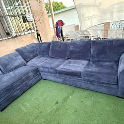 Blue sectional sofa