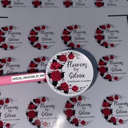 personalized Business Stickers 🌹 glossy finish. Thanks for ordering 