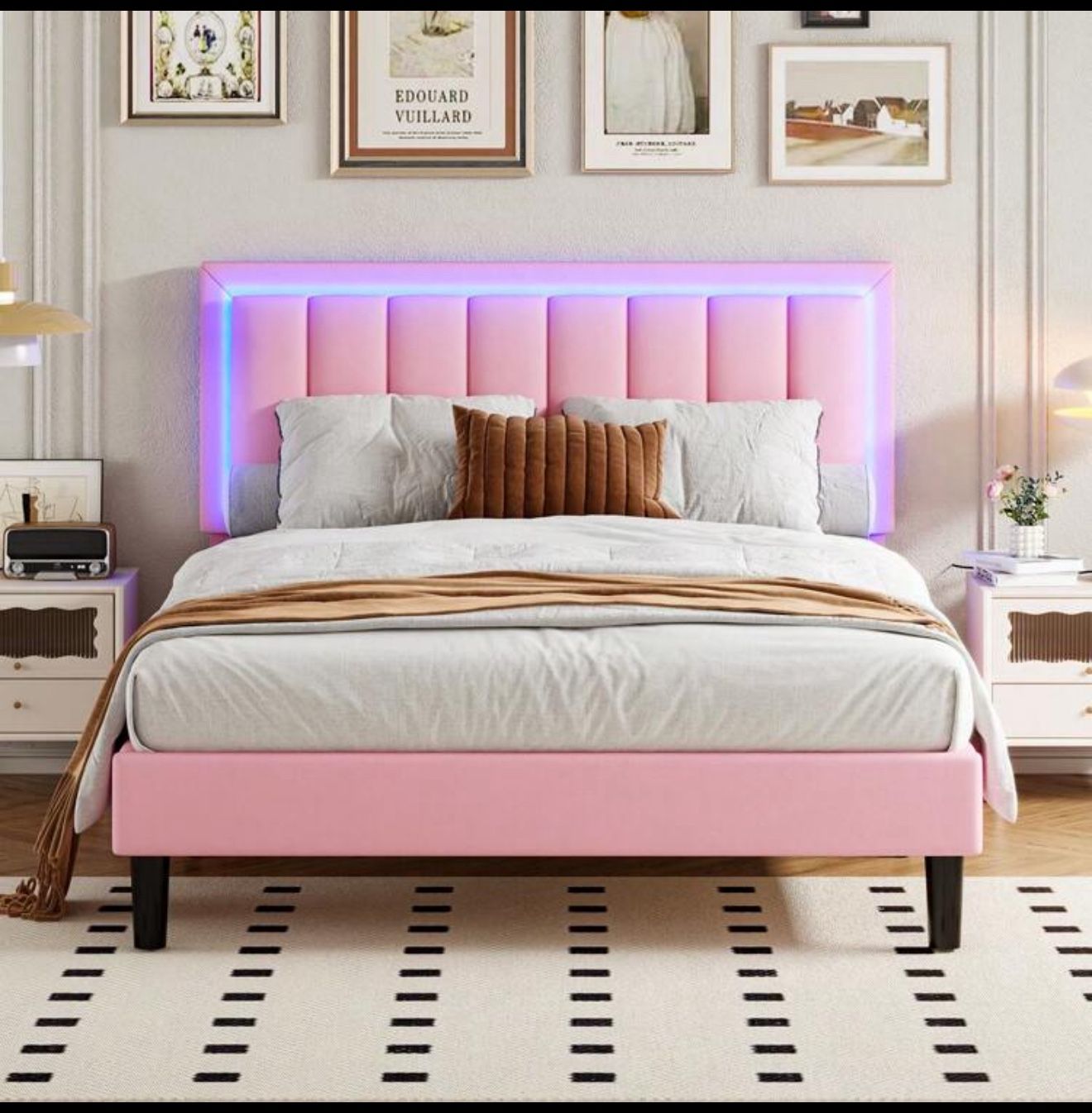 Queen Size LED Bed Frame