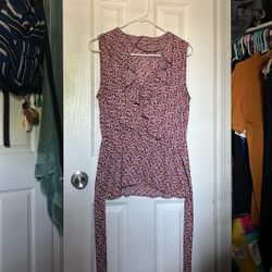 Burgundy Floral Shirt