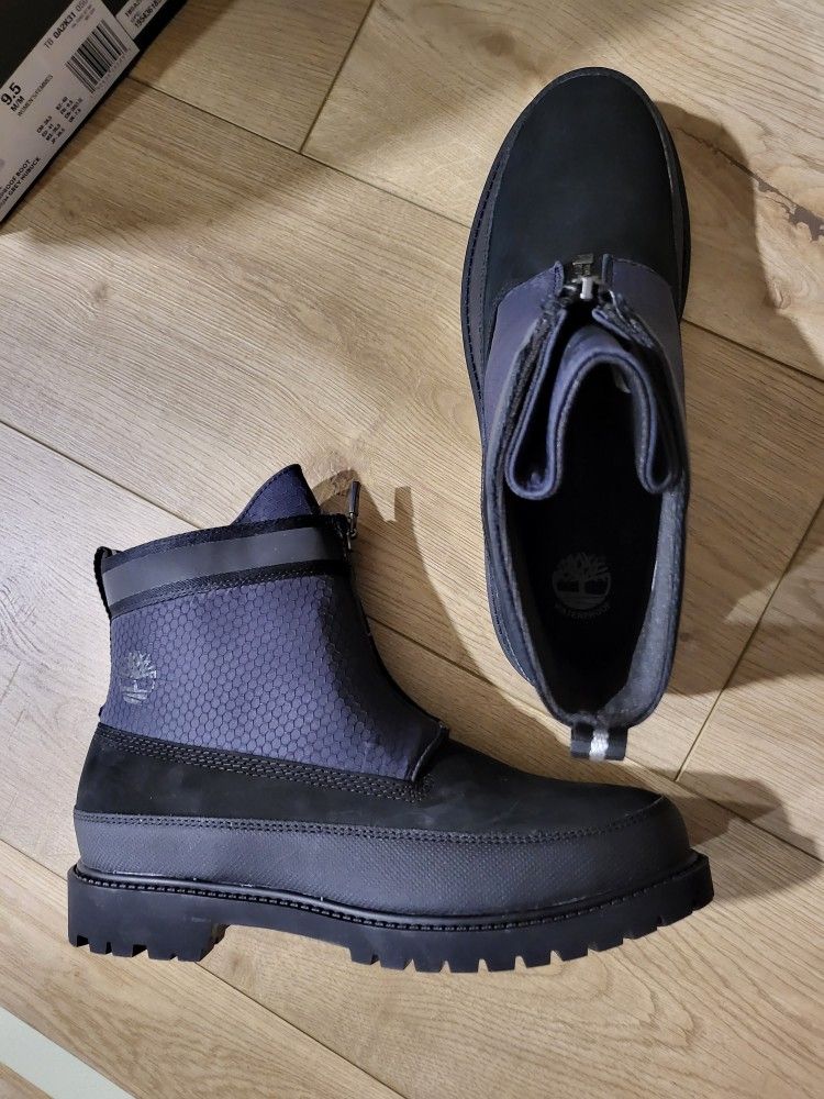 BRAND NEW Timberland Heritage Modern Zip Waterproof Boot (Women) BLACK NUBUCK