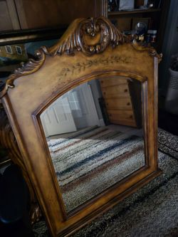 JUST LIKE NEWStunning Dresser & Mirror-A Beautiful Statement Piece