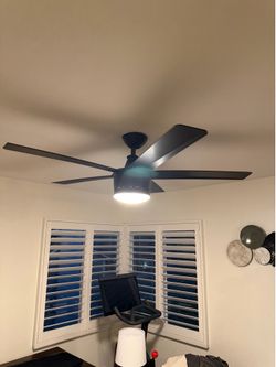 Black ceiling fan