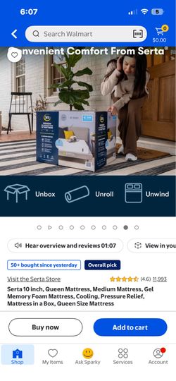Serta 10 inch Queen Mattress