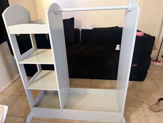 Kids Dress-Up Storage Center with Mirror
