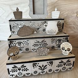 Wooden Ofrenda Or Alter For Day Of The Dead 