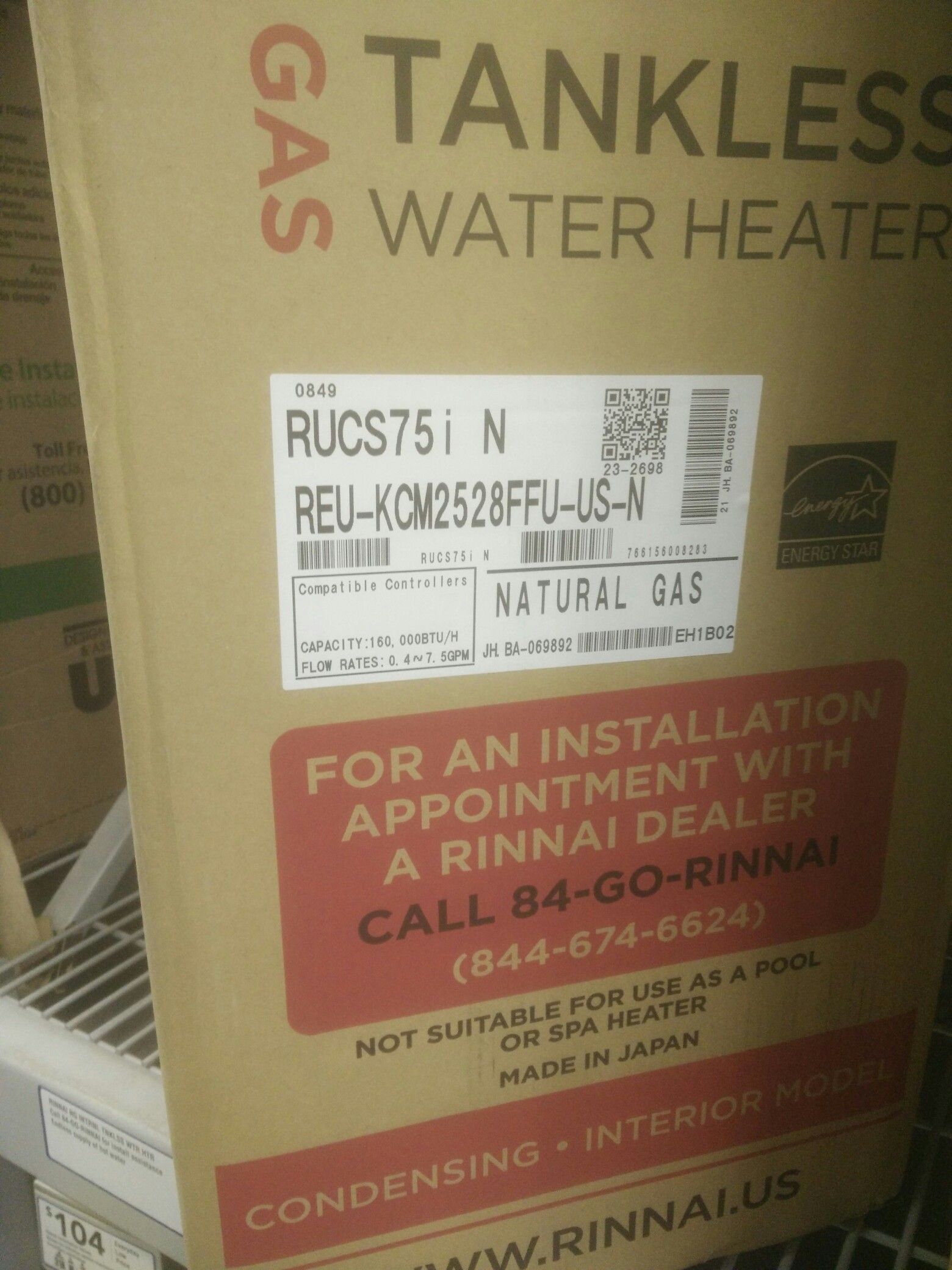 Rinnai thankless water heater for Sale in Schiller Park, IL - OfferUp