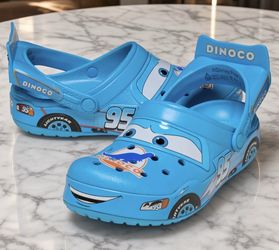 CROCS Disney Pixar Cars Lightning McQueen Dinoco Available in size 8,9,10,12