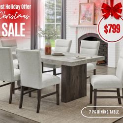 7 Pc Dining Table 