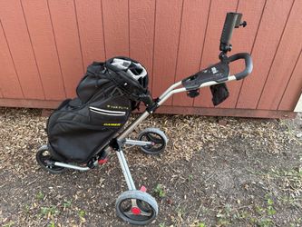 Golf pull push cart and bag