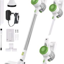 Cordless Vacuum Cleaner, 12kPa Dual-Suction 35Min Runtime, 1.16kg Lightweight Stick Vacuum with Wall Mount