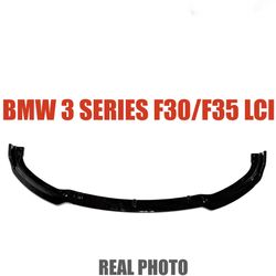BMW 3 SERIES F30 F35 LCI GLOSS BLACK BUMPER FRONT LIP