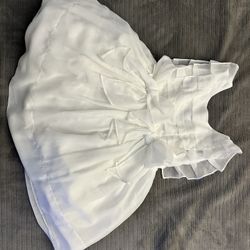 Girls flower Girl Dress White Size 4