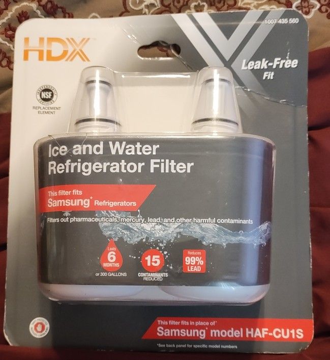 Brand New HDX Ice And Water Refrigerator Filter Leak Free Kit Fits All Samsung Refrigerators