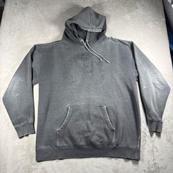 Nike 6.0 Hoodie Mens 2XL Gray Sweatshirt Pullover Baggy Skater Y2K Distress#2808