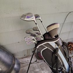 Ladies Full Set Of Golf Clubs With Bag!