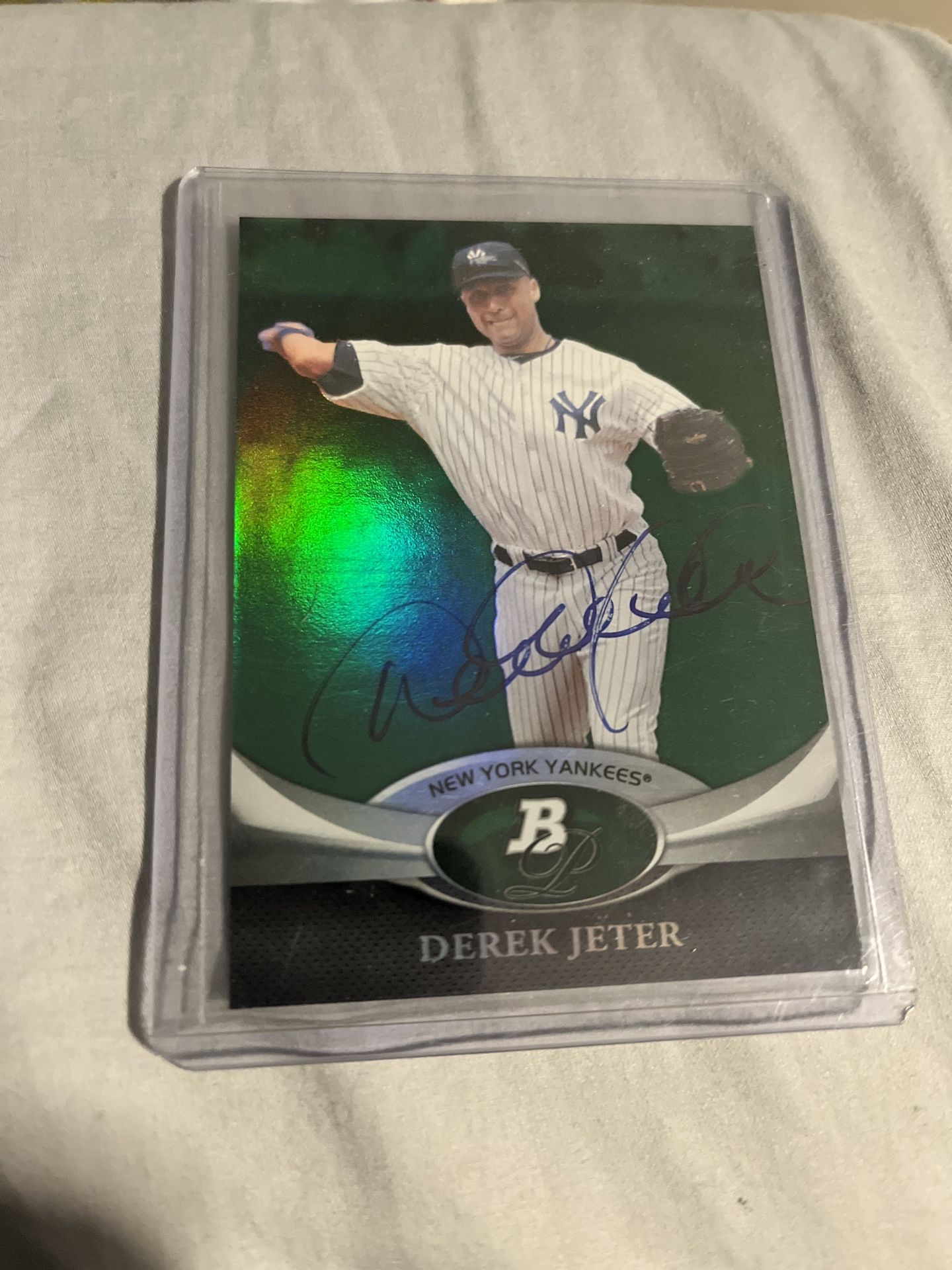 Derek Jeter Autographed Bowman