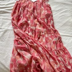 HATCH Collection "The Anaelle" maternity dress in a pink poppy floral print Size-2