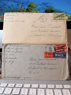 World War 2 1944 Military Mail Apo 81 Bomb Sqd (contact info removed)00