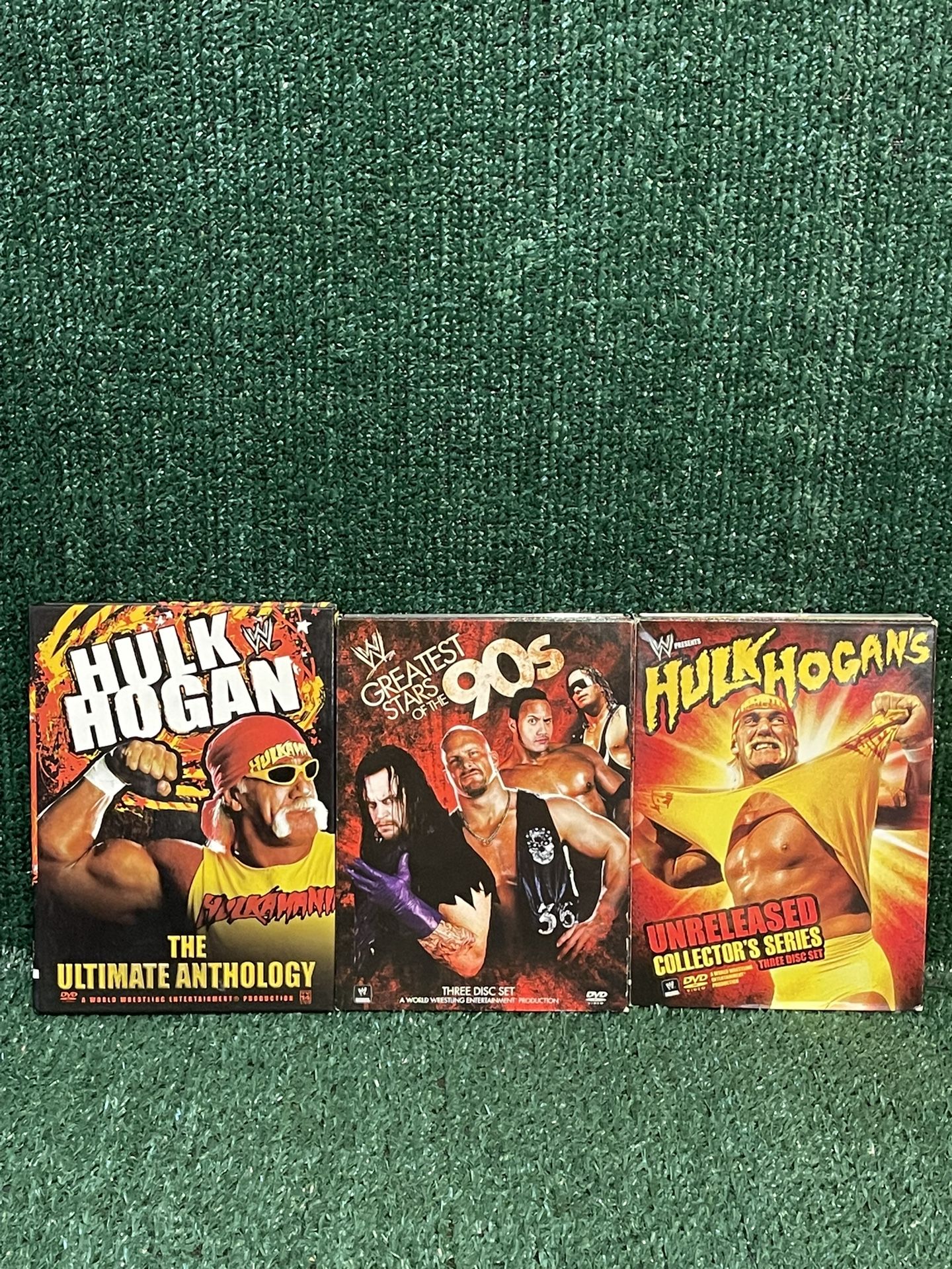 WWE: Hulk Hogan The Ultimate Anthology, Greatest Stars Of 90’s Unreleased DVD Set.