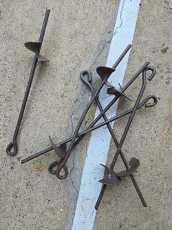 Ground Anchor Screw Stakes Set