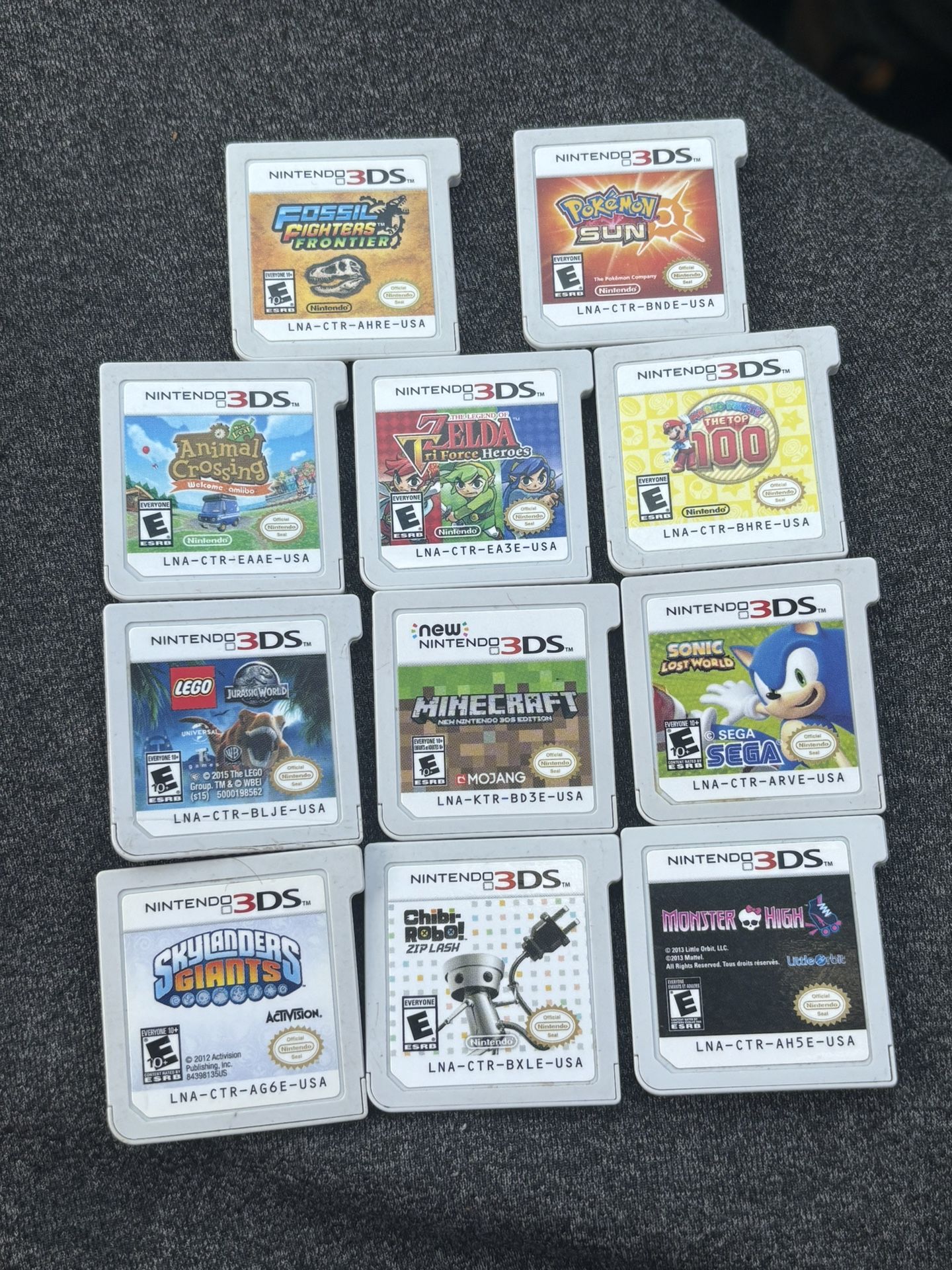 Nintendo 3ds Game Lot Trade
