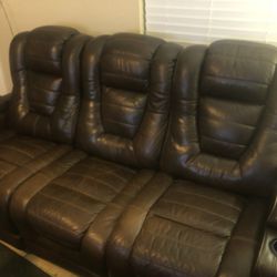 Leather Power Sofa