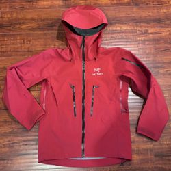 Arc'teryx Red Hooded Shell Jacket