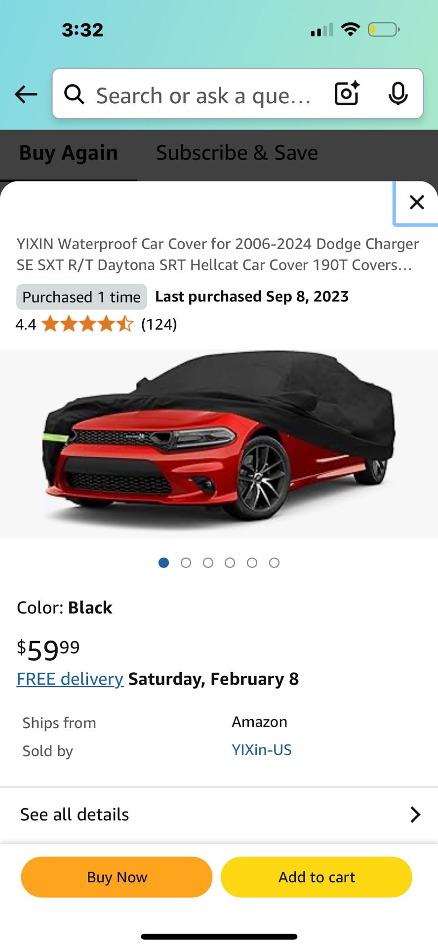Dodge Charger Cover