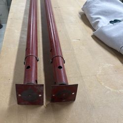 (2) Adjustable Support Columns 2 1/2” Diameter 