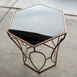 End Table, Hexagon Shape,  Height 2’ Width 17 1/2 “