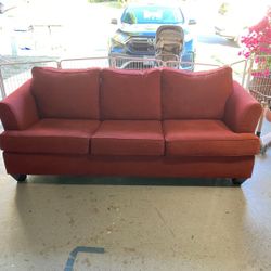 Red Comfy Couch 
