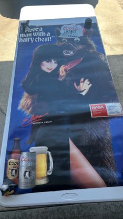 Vintage Elvira Poster Coors Beer