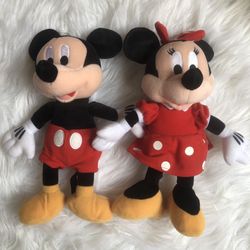 Disney Mickey and Minnie Mouse plush/stuffed animal toys