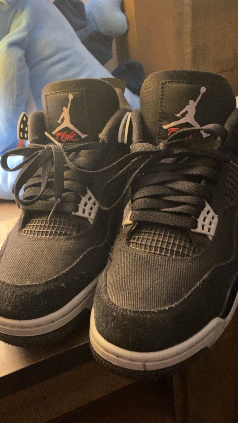 Air Jordan 4 Black Canvas (authentic)